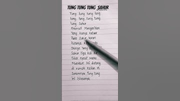 Thumbnail of Tung tung tung tung sahur lyrics