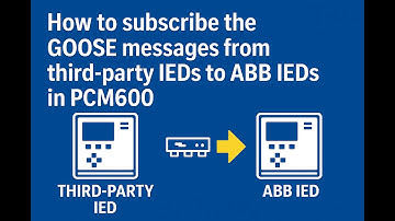 How to subscribe the GOOSE messages from third party relays to ABB make relays in PCM600