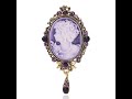 Wuli&baby Waterdrop Lady Head Badge Brooches Women Classice Beauty Figure Party Office Brooch Pins