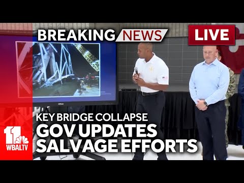 LIVE: Governors briefing on Key Bridge collapse 