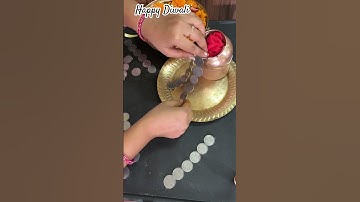 #diy Coin pot for decoration for laxmi pooja #diwali #diwalidecor with #coin  #trending #festival