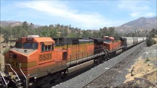 [HD] Tehachapi Calrailfans Meet Day 3: Around Tehachapi Pass with NS Power and a P5 (05/29/15)