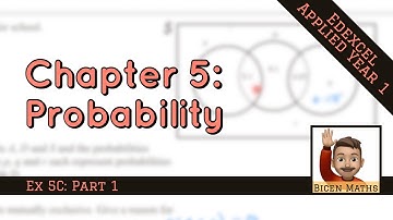 Probability 3 • Mutually Exclusive and Independent Events: definitions • Stats1 Ex5C • 🤖
