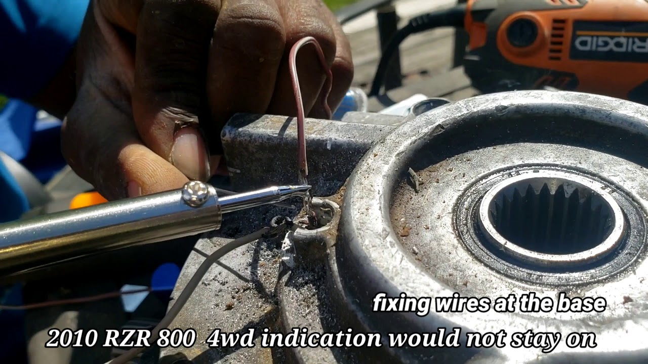 RZR 800 efi 2010 4 wheel drive not working YouTube