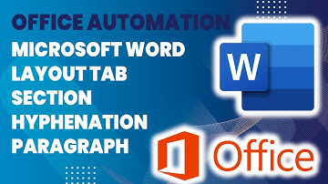 Office Automation | MS Word 2021 | Layout Tab in one Video | Sindhi