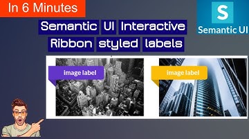 coding semantic ui interactive ribbon labels|ribbon styled labels|image labels|ui labeled images