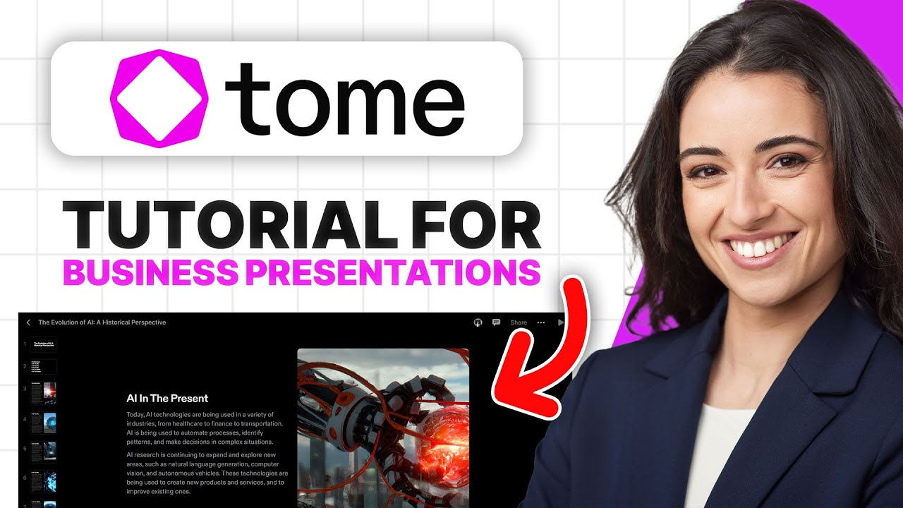 Tome AI Tutorial (How To Use Tome for creating business Presentations ...