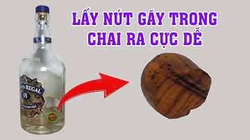 Gần 40 năm uống rượu giờ mới biết cách lấy nút chai bị gãy tụt vào trong chai ra