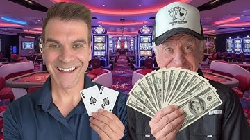 Look How My Dad Plays Ultimate Texas Hold Em! 