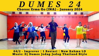 Dumes 24 Line Dance | Improver | @ErmaGo-yg5fz (INA)