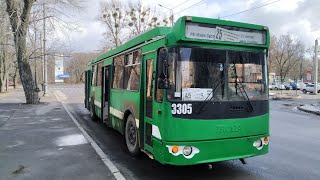 Харьковский троллейбус • покатушки на троллейбусе ЗиУ-682Г-016.02 №3305