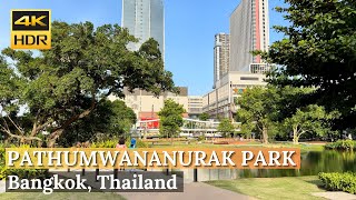 [BANGKOK] Pathumwananurak Park NEW Park Next To Central World | Thailand [4K HDR]