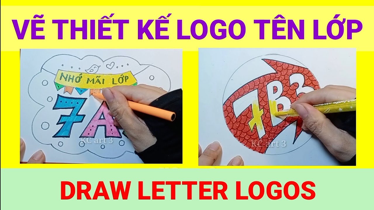 Thiết kế Logo Tên Lớp - 7a3, 7b3 - LOGO DẠNG CHỮ | Draw Letter ...