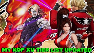 King of Fighter XV Final tier list before the new balance patch comes out. This list have Rugal.