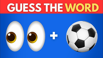 Raad het woord met Emoji Quiz | 50 samengestelde woorden | Leuke Emoji-uitdaging