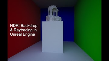 Unreal Engine HDRI Backdrop in combination with raytracing features