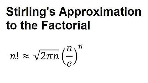 The Stirling Approximation