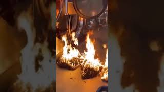 Laundry on fire. #fallbrookhoustonnews
