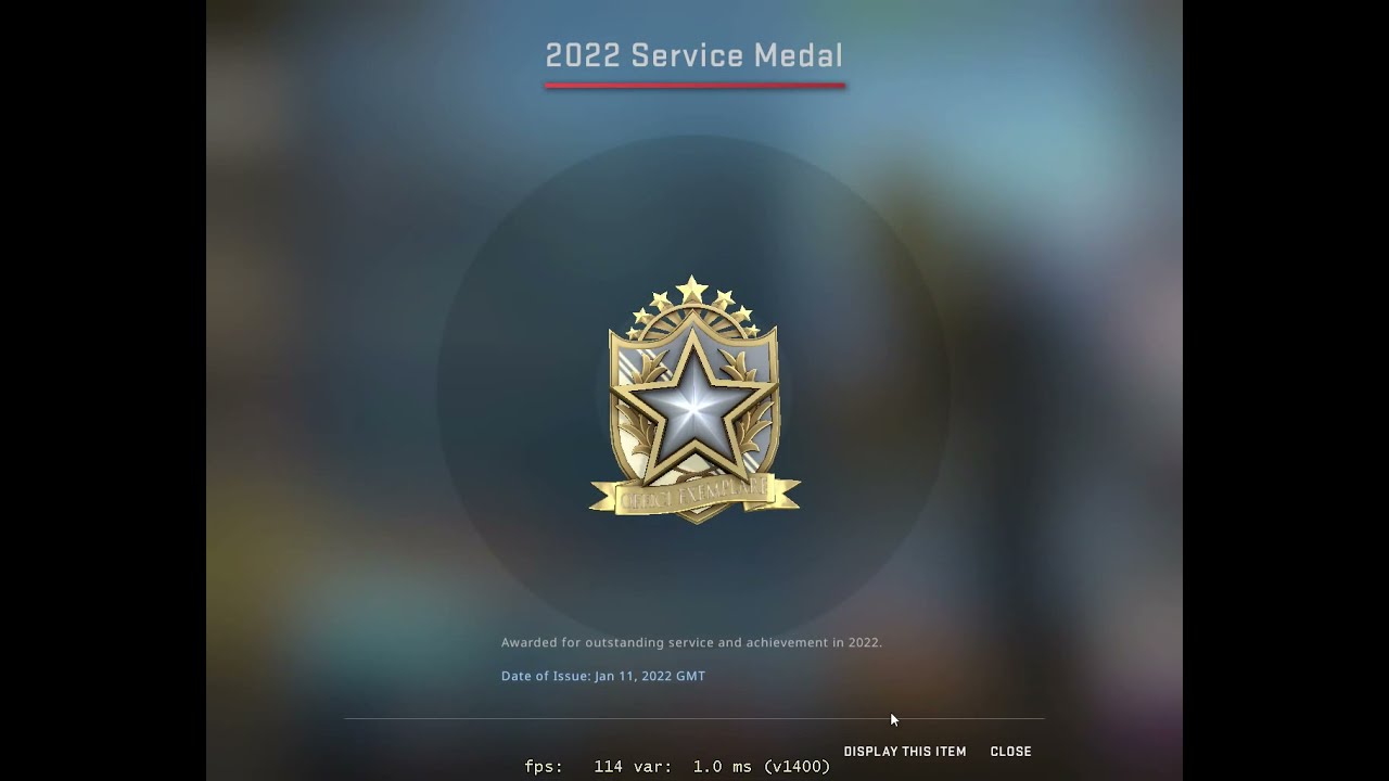 Getting 2022 Medal In CSGO