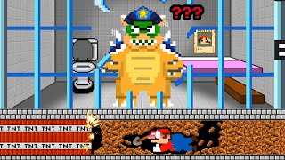 Mario Prisoner ESCAPES the Bowser's Cold Prison Maze | Super Mario Bros. wii | Game Animation
