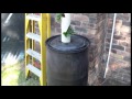 First Hydroponic Tower from 110mm Plastic Pipe