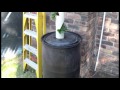 First Hydroponic Tower from 110mm Plastic Pipe