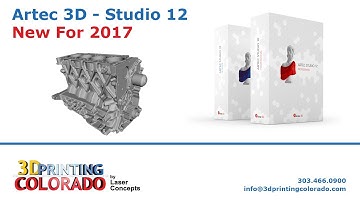 Artec 3D - Studio 12 - New for 2017!