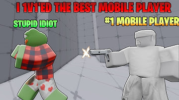 I 1v1ed THE BEST MOBILE PLAYER in Roblox Rivals!