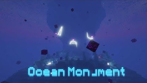 What Happens İf You Spawn WİTHER STORM in the Ocean Monument ???