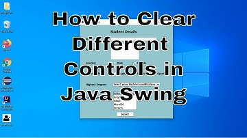 How to Clear JRadioButton, JComboBox & Other Controls in Java Swing
