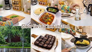 Daily Life in Finland|Home Cooking & Slow Living| cozy Silent Vlog 