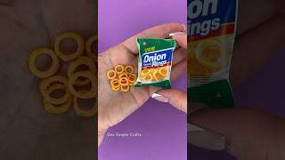 How to make DIY miniature Onion Rings #diy #mini #crafts