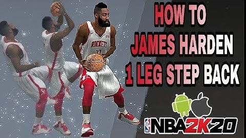 How to JAMES HARDEN ONE LEG STEPBACK Tutorial on NBA2K20 Mobile/UNSTOPPABLE