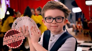 9-Year-Old Magician WOWS Judges! | Amazing Auditions