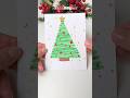How to easy Draw Christmas Cards 🎄 #shorts