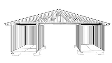 Building a Roof Over Shipping Containers - Part 2 - Laying Out Drawings