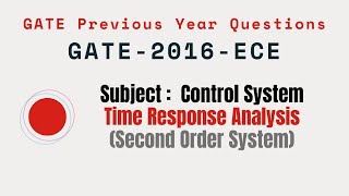 Celebrity 088 | GATE 2016 ECE | Time response Analysis | Control System Gate Previous Year Questions | Profile