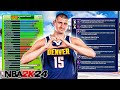 NBA 2K24 NIKOLA JOKIC BUILD - 99 PASS   92 REBOUND   90 MID RANGE