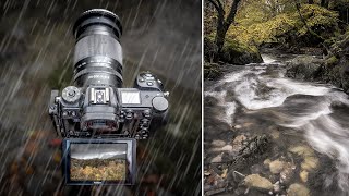 Autumn Landscape Photography in Heavy Rain