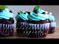 ホットケーキミックスで簡単！チョコミントカップケーキの作り方/Pan Cake Mix Chocolate Mint Cupcake