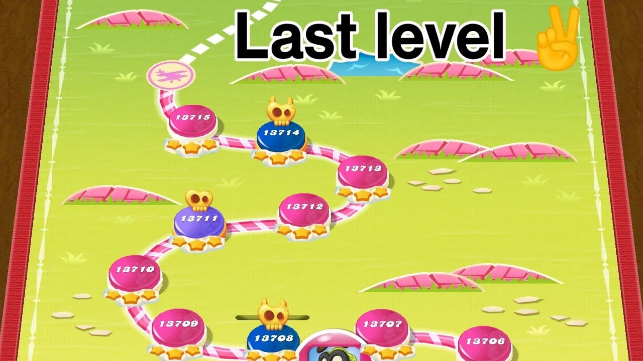 candy crush Last level || candy crush saga Last level 13715 - YouTube