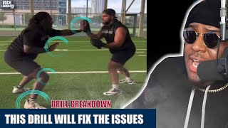 ✭CONFIRMED: Cowboys rookie LT Tyler Guyton is working with Duke Manyweather | Drill breakdown