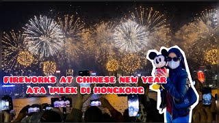 Fireworks at Chinese new year atau Imlek