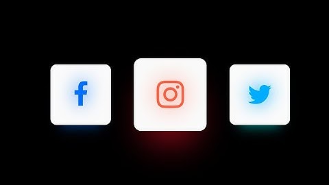 Social Media Icons Using HTML CSS