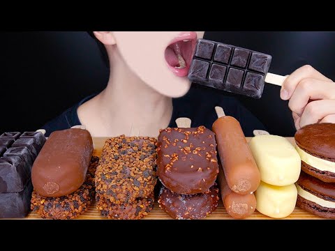 ASMR MAGNUM CHOCOLATE ICE CREAM MUKBANG 매그넘 초콜릿 아이스크림 먹방 チョコレートアイスクリーム Es krim 咀嚼音 Kem EATING SOUNDS