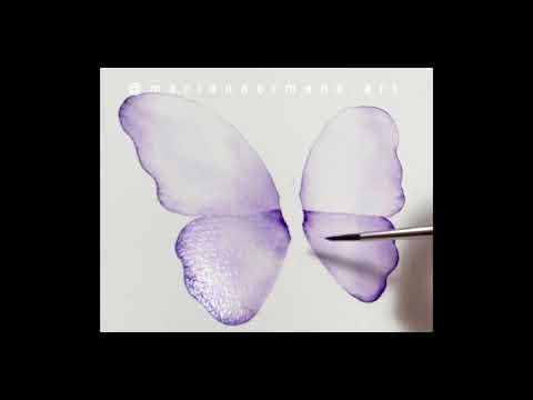 ACUARELAS PARA PRINCIPIANTES | MARIPOSA TRANSPARENCIA