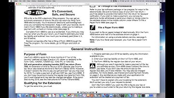 How to fill in IRS individual personal extension form 4868