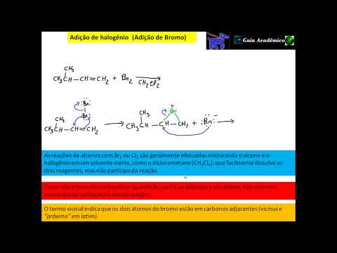 Vídeo: Que tipo de reação é a adição de bromo à acetanilida?