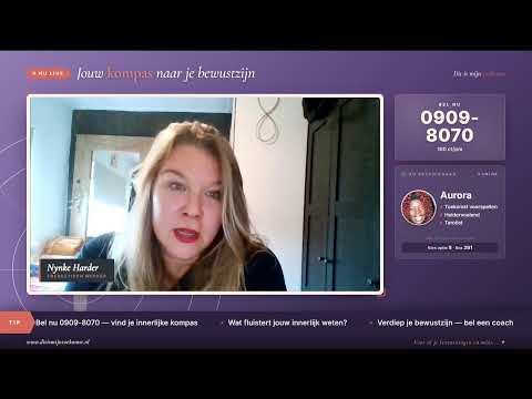 Dinsdag 20 oktober Nynke Harder in Jouw Kompas naar Jouw Bewustzijn