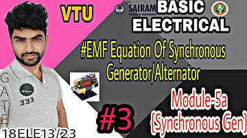 EMF Equation of Alternator/Synchronous generator/Basic Electrical